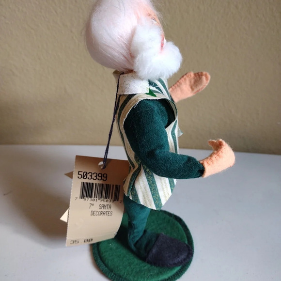 NWT Annalee Dolls Poseable Santa Decorates -Missing Star-Christmas Collectible - Picture 5 of 6